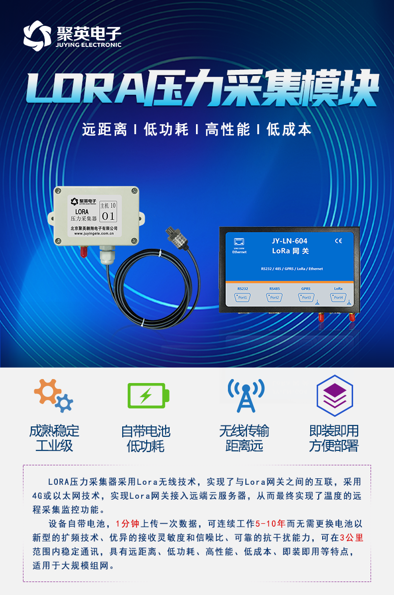 LORA压力采集器 民用级